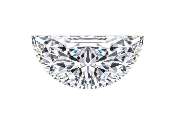 Half moon diamond cut